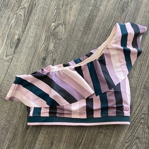 NWOT Albion One Shoulder Swim Top